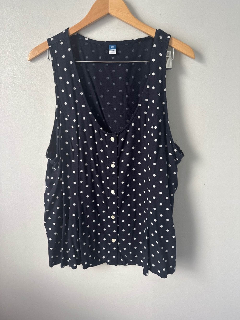 Old Navy polkadot button up tank
